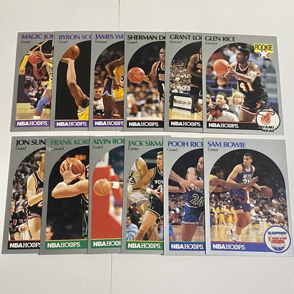 1990 NBA Hoops Basketball Card Lot 48 Cards Vintage Dumars, Thomas, Miller, RC - Picture 4 of 7
